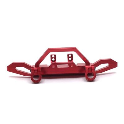 BrewJa Metal Upgrade Modification Front Bumper for WLtoys 1/10 104001 104002 RC Car Parts (Color : Red)
