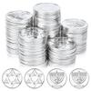 WEBEEDY 100 Pcs Silver Plastic Coin Hanukkah Plastic Play Coin Pirate Treasure Hunt Coin Coin for Pirate Adventure Themed Party Event Pirate Adventure Themed Party Supplies view 1