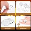 WEBEEDY 100 Pcs Silver Plastic Coin Hanukkah Plastic Play Coin Pirate Treasure Hunt Coin Coin for Pirate Adventure Themed Party Event Pirate Adventure Themed Party Supplies view 3