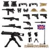 HIMIRICH Military Weapons Pack 24 Pcs UK Accessories Kits Toys, Army Equipment Gear WW2 Guns for Boys 6+, Compatible with Mini Figure of Major Brand view 1