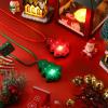 Yinkin 30 Pcs Christmas Light up Necklace for Adults Flashing Necklaces Christmas Accessory for Xmas Party Favors Stocking Stuffers Xmas Ornaments Decoration Party Supplies (Tree) view 3