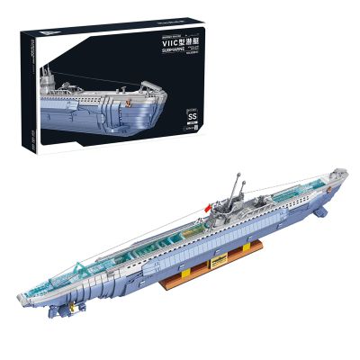 628011 Submarine Clamping Blocks Model Kit, 6712 Pieces Model Kit Technology Military Model for Adults (Original Packaging)