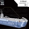 628011 Submarine Clamping Blocks Model Kit, 6712 Pieces Model Kit Technology Military Model for Adults (Original Packaging) view 2