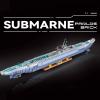 628011 Submarine Clamping Blocks Model Kit, 6712 Pieces Model Kit Technology Military Model for Adults (Original Packaging) view 3