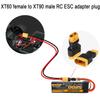 QIANRENON XT60 Female to XT90 Male RC Lithium Battery Charging Conversion Connector XT60 Socket to XT90 Plug ESC Adapter, for Model Drone RC Car Quadcopter, 2 Pcs view 4