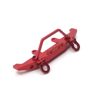 BrewJa Upgrade Metal Front Bumper for WPL C14 C24 C34 C44 B14 B16 B24 B36 HengLong JJRC FeiYu RC Car Parts (Color : Red)
