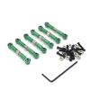 BrewJa Metal Upgrade Retrofit Adjustable Pull Rod for WLtoys 184011 A949 A959 A969 A979 K929 RC Car Parts (Color : Green) view 1