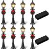 Shappy Christmas Lamp Post Village Accessories Mini Street Lamp Dollhouse Streetlight Models Miniature Street Lamp Decorative Street Lights for DIY Garden Dollhouse Village Pathway(16 Pack) view 1
