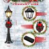 Shappy Christmas Lamp Post Village Accessories Mini Street Lamp Dollhouse Streetlight Models Miniature Street Lamp Decorative Street Lights for DIY Garden Dollhouse Village Pathway(16 Pack) view 2