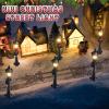 Shappy Christmas Lamp Post Village Accessories Mini Street Lamp Dollhouse Streetlight Models Miniature Street Lamp Decorative Street Lights for DIY Garden Dollhouse Village Pathway(16 Pack) view 3