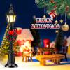 Shappy Christmas Lamp Post Village Accessories Mini Street Lamp Dollhouse Streetlight Models Miniature Street Lamp Decorative Street Lights for DIY Garden Dollhouse Village Pathway(16 Pack) view 4