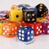 36 Pieces 12mm 6 Sided Mini Dice Set,Two Colours D6 Game Dice Set,6 Sided Standard Game Dice for Board Games Dice Games Classroom Teaching Dices Game, with Portable Gaming Box(Dark Blue&Black) view 3