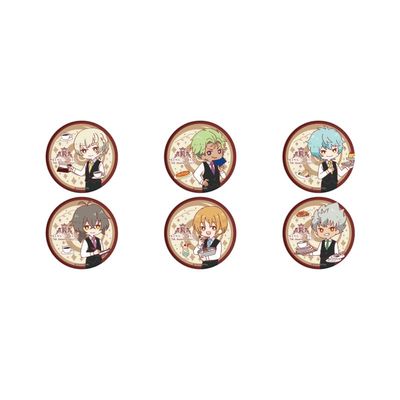 KING OF PRISM ALL STARS Prism Show 21 Cafe (Retro Art Illustration), Can Badge, Box of 6