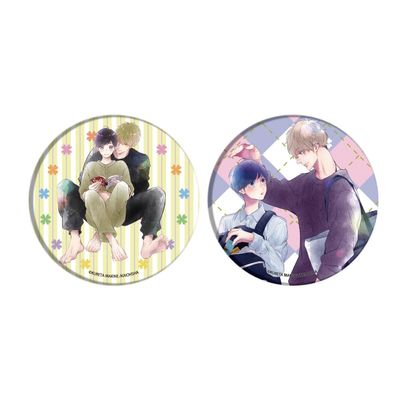 01 Yoshi Nonami & Koishikawa [Official & Illustrated Illustration] Set of 2 Can Badges