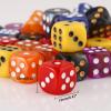 36 Pieces 12mm 6 Sided Mini Dice Set,D6 Game Dice Set,6 Sided Standard Game Dice for Board Games Dice Games Classroom Teaching Dices Game, with Portable Gaming Box(Red) view 3