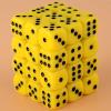 36 Pieces 12mm 6 Sided Mini Dice Set,D6 Game Dice Set,6 Sided Standard Game Dice for Board Games Dice Games Classroom Teaching Dices Game, with Portable Gaming Box(Yellow) view 2