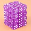36 Pieces 12mm 6 Sided Mini Dice Set,Translucent Colors D6 Game Dice Set,6 Sided Standard Game Dice for Board Games Dice Games Classroom Teaching Dices Game, with Portable Gaming Box(Purple) view 2