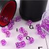 36 Pieces 12mm 6 Sided Mini Dice Set,Translucent Colors D6 Game Dice Set,6 Sided Standard Game Dice for Board Games Dice Games Classroom Teaching Dices Game, with Portable Gaming Box(Purple) view 4
