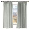 Macochico Linen Curtains Linen Curtain, Themal Insulated Pinch Pleated Nursery & Infant Care Curtains for Living Room Meetingroom Theater Patio, Fog 45W x 150L Inch (1 Panel) view 1