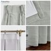 Macochico Linen Curtains Linen Curtain, Themal Insulated Pinch Pleated Nursery & Infant Care Curtains for Living Room Meetingroom Theater Patio, Fog 45W x 150L Inch (1 Panel) view 4