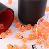 36 Pieces 12mm 6 Sided Mini Dice Set,Translucent Colors D6 Game Dice Set,6 Sided Standard Game Dice for Board Games Dice Games Classroom Teaching Dices Game, with Portable Gaming Box(Orange) view 4