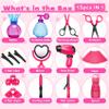 Kids Toys for Girls,Pretend Play Hair Salon Set for Little Girl,Little Toddler Girl Toys Doll Accessories,Kids Hair Salon Playset Toys for 3 4 5 6 7 8 9 Year Old Girls Christmas Brithday Gifts Ideas view 3