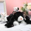 Skylety 5 Pieces Cat Stuffed Animal with Babies Inside Belly Plush Cat Pregnant Mommy Kitty with 4 Cute Fluffy Stuffed Kittens Christmas Birthday Surprise Gifts(Black, White) view 4