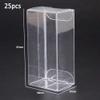 25 Pcs Toy Car Display Case, PVC Transparent Box, Vehicle Model Car Assemble Stand Organizer Box Dustproof Model Toy for 1:64 Scale Cars, Clear Display Case Toy Car Display Box (Transparent) view 2