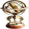 Brass Globe Golden Polish Globe Showpiece Armillary Sphere Nautical Office College Table Top Dcor view 2