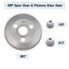 XSYGO Metal Steel 48P 86T Spur Gear with 19T 21T Pinions Gear Sets for Traxxas 1/10 Slash 2WD Upgrade Parts (Replace Part 4686) view 2