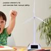Mini Solar Energy Wind Mill Toy Children Intelligent Solar Windmill Model Toy for Boys and Girls, Powered by The Sun view 2
