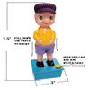 7.5" Squirt Wee Wee Water Boy - The Classic Prank Gag Squirter Toy. Leak-Free Water Base. Long Range Shooting! (2, Set of 1 Blue + 1 Purple) view 4