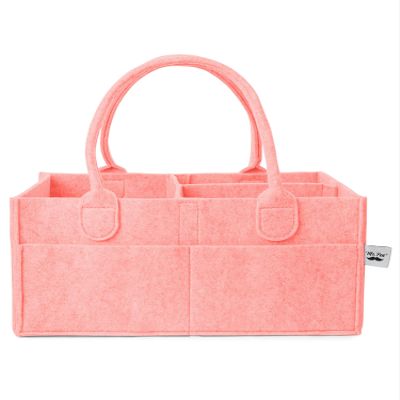 Mr. Pen- Baby Diaper Caddy Organizer, Pink, Baby Caddy Organizer with Handle, Compact Size, Collapsible & Portable