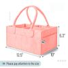 Mr. Pen- Baby Diaper Caddy Organizer, Pink, Baby Caddy Organizer with Handle, Compact Size, Collapsible & Portable view 2