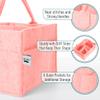Mr. Pen- Baby Diaper Caddy Organizer, Pink, Baby Caddy Organizer with Handle, Compact Size, Collapsible & Portable view 3