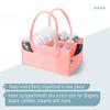 Mr. Pen- Baby Diaper Caddy Organizer, Pink, Baby Caddy Organizer with Handle, Compact Size, Collapsible & Portable view 4