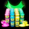 Mini Glow in The Dark Slime - 48 Pack - Slime Party Favors Neon Blue, Green, Pink, Yellow Colors - Glowing Slime Kit for Kids - Party Favors, Goody Bag Fillers view 1