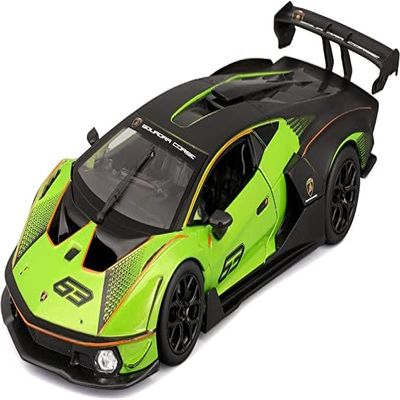 Lambo Essenza SCV12#63 Green Metallic and Black Race Series 1/24 Diecast Model Car by Bburago 28017grn