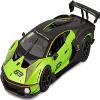 Lambo Essenza SCV12#63 Green Metallic and Black Race Series 1/24 Diecast Model Car by Bburago 28017grn view 1