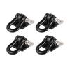 BrewJa 4Pcs Trailer Towing Buckle Tow Shackle Hook for 1/10 RC Rock Crawler Axial SCX10 Traxxas TRX4 Tamiya D110 RC Car Truck view 1