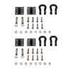 BrewJa 4Pcs Trailer Towing Buckle Tow Shackle Hook for 1/10 RC Rock Crawler Axial SCX10 Traxxas TRX4 Tamiya D110 RC Car Truck view 4