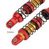 BrewJa Metal Shock Absorber 70 80 90 100 110 120mm Oil Damper for 1/10 RC Crawler Car Axial SCX10 III 90046 TRX4 Redcat Gen8 YK4082 (Color : Red 4PCS 100mm) view 2