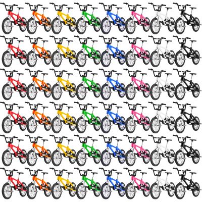 Poen 24 Pcs Kids Mini Finger Bikes Party Favors Miniature Fidget Bicycle Toy Metal Finger Bikes for Students Class Prizes Birthday Gift Goodie Bag Stuffers Carnival Prizes Christmas Stocking Fillers