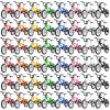 Poen 24 Pcs Kids Mini Finger Bikes Party Favors Miniature Fidget Bicycle Toy Metal Finger Bikes for Students Class Prizes Birthday Gift Goodie Bag Stuffers Carnival Prizes Christmas Stocking Fillers view 1