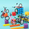 Poen 24 Pcs Kids Mini Finger Bikes Party Favors Miniature Fidget Bicycle Toy Metal Finger Bikes for Students Class Prizes Birthday Gift Goodie Bag Stuffers Carnival Prizes Christmas Stocking Fillers view 2