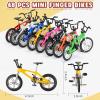 Poen 24 Pcs Kids Mini Finger Bikes Party Favors Miniature Fidget Bicycle Toy Metal Finger Bikes for Students Class Prizes Birthday Gift Goodie Bag Stuffers Carnival Prizes Christmas Stocking Fillers view 3