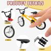 Poen 24 Pcs Kids Mini Finger Bikes Party Favors Miniature Fidget Bicycle Toy Metal Finger Bikes for Students Class Prizes Birthday Gift Goodie Bag Stuffers Carnival Prizes Christmas Stocking Fillers view 4