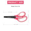 Asdirne Kids Scissors - Safety Children Scissors with Blunt Tip Stainless Steel Blades and Soft Grip, Great for Home and School, Pink, 13.5cm view 4