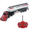 CALEST Remote Control Semi Truck Fuel Trailer, 14" 1:48 Fuel Trailer Truck Toy, Equipped with 2 Rechargeable Batteries, Gifts Ideas for Boys Age 3-8 Year Old view 1