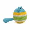 Colorful Dog Puppy Ball Crochet Doll Handmade Amigurumi Plush Toy VAC (Blue) view 3